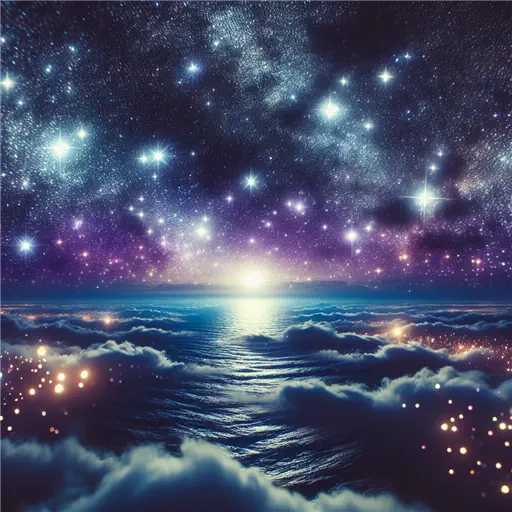 In my dream, a sea of stars reflected admiration in their shimmering light.