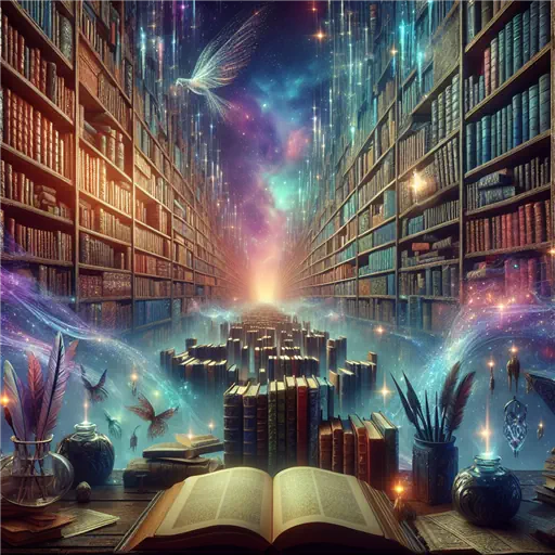 In my dream, endless bookshelves whispered secrets of forgotten worlds and adventures. In my dream, endless bookshelves whispered secrets of forgotten worlds and adventures.