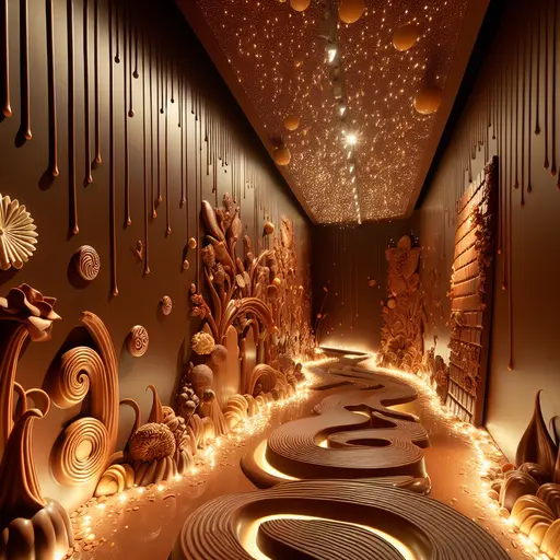 In my dream, I walked through melting chocolate walls, sweet aromas enveloping me.