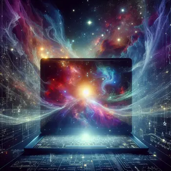 In my dream, a glowing computer revealed secrets of the universe.