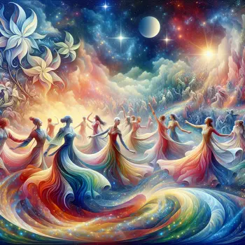 In a vibrant dream, we danced under stars, swirling in joyous rhythm. In a vibrant dream, we danced under stars, swirling in joyous rhythm.