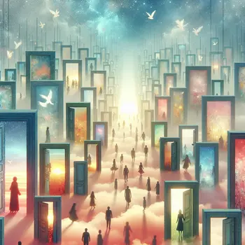 In my dream, endless doors opened to forgotten memories and lost opportunities. In my dream, endless doors opened to forgotten memories and lost opportunities.