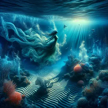 In the dream, water surged, drowning hope and breath in endless depths.