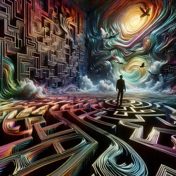 In the dream, endless mazes twisted, amplifying my feeling frustrated and lost.