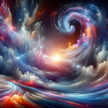 In my dream, swirling galaxies danced, colors merging in cosmic harmony.