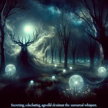 In the dream, glowing horns illuminated the dark forest, whispering ancient secrets.