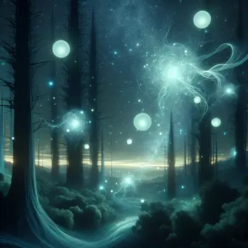 In the dream, glowing orbs floated, illuminating whispers of forgotten memories.