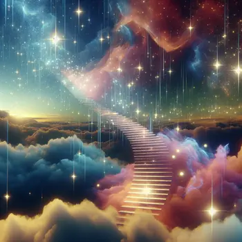 In the dream, I felt weightless while going up stairs to nowhere.