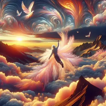 In my dream, I soared effortlessly, embracing the exhilarating height above clouds. In my dream, I soared effortlessly, embracing the exhilarating height above clouds.