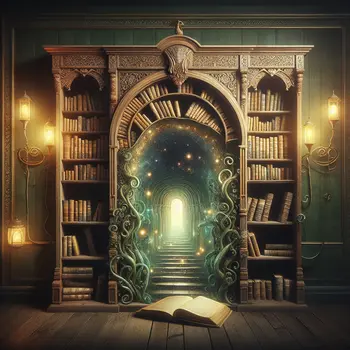 In my dream, I discovered a hidden passageway behind an antique bookshelf.