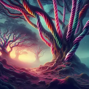 In my dream, licorice ropes tangled around trees, sweetly beckoning me closer.