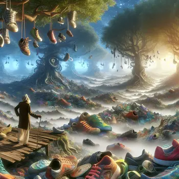 In the dream, I wandered endlessly, searching for my lost shoes.