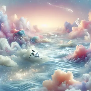 In the dream, I floated blissfully across the vast, shimmering milk ocean.