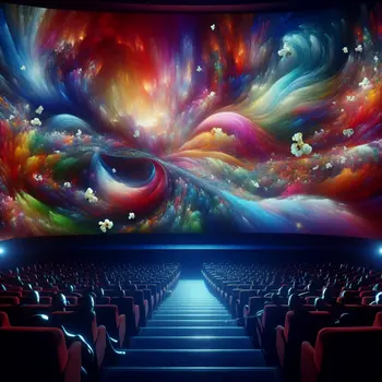 In my dream, the movie theater pulsed with colors, scenes shifting endlessly.