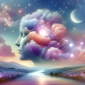 In my dream, floating clouds shaped like my head whispered forgotten secrets.