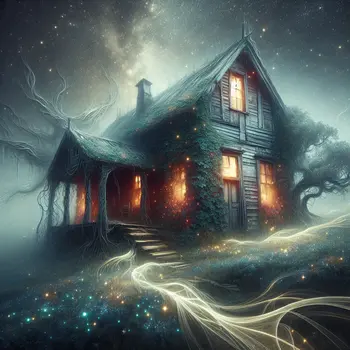 In a dream, the old house whispered secrets through its creaking floors.