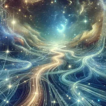 In the dream, endless paths crossed beneath starry skies, whispering secrets of destiny.