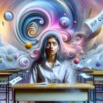 In my dream, I faced an impossible pop quiz, paper blank, panic rising.