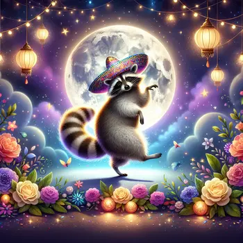 In my dream, a raccoon danced under moonlight, wearing a tiny sombrero.