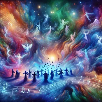 In a vibrant dream, voices soared, harmonizing beautifully under a starlit sky.