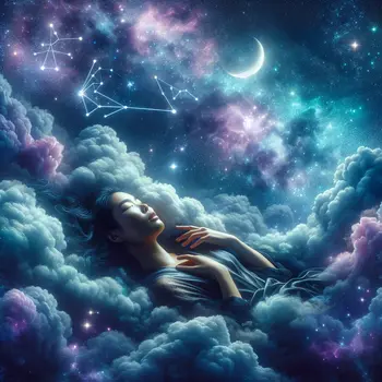 In the dream, I floated among clouds, beneath a breathtaking starry sky.