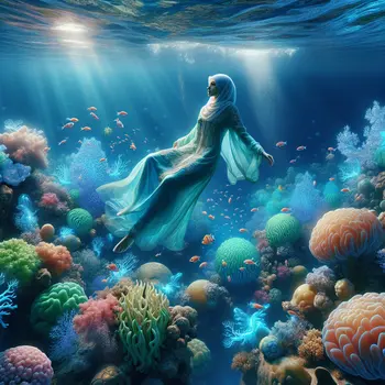 In my dream, I floated weightlessly, swimming among vibrant coral reefs.