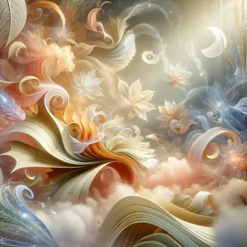 In my dream, swirling pages danced like autumn leaves in a soft breeze.