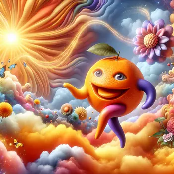 In my dream, a talking orange danced, sharing secrets of sunny happiness. In my dream, a talking orange danced, sharing secrets of sunny happiness.