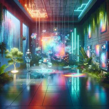 In my dream, floating tech gadgets transformed the room into a futuristic oasis.