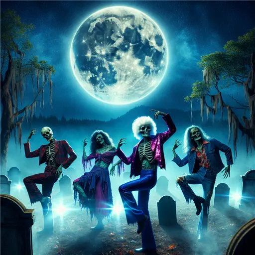 In a vivid dream, zombies dance wildly to "Thriller" by Michael Jackson.