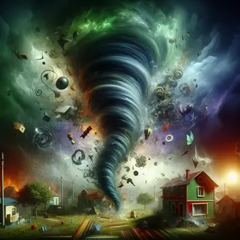 In the dream, a tornado swirled, tearing through my childhood home.