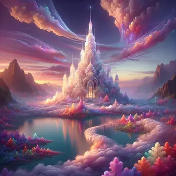 In the dream, a shimmering tower stretched into a violet sky, beckoning.