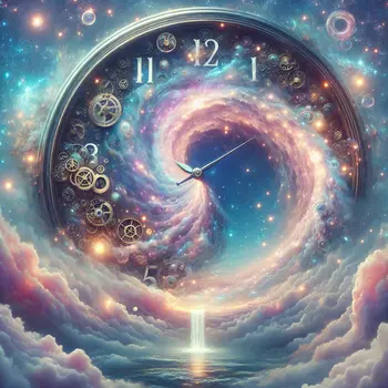 In the dream, a giant watch ticked backward, time unraveling into stars.