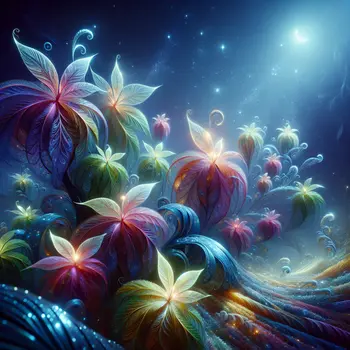 In a dream, vibrant weeds danced under moonlight, whispering secrets of growth.