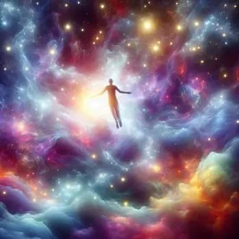 In the dream, I floated weightless among vibrant, swirling galaxies of colors.