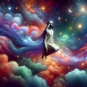 In the dream, I floated effortlessly, stars swirling in delightful weightlessness. 